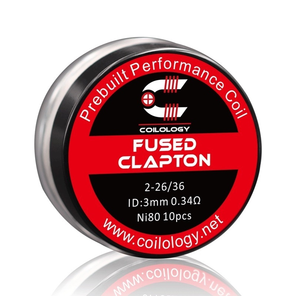 Coilology Fused Clapton Prebuilt Coil NI80 0.34ohm 10pcs